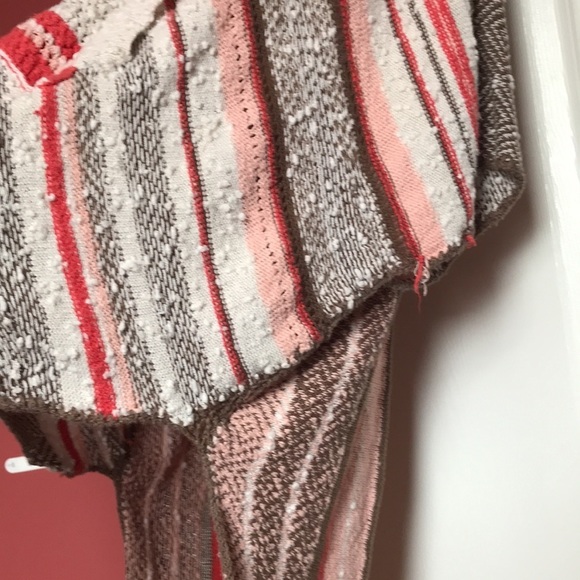 Free people hooded poncho throw sweater xs s small 0 2 4 6 knit - Picture 3 of 4